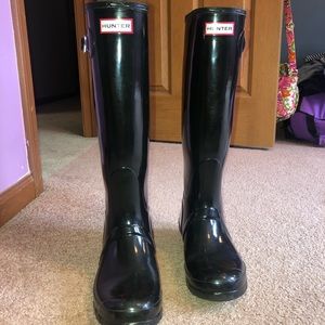 Tall Gloss Hunter Rain Boots